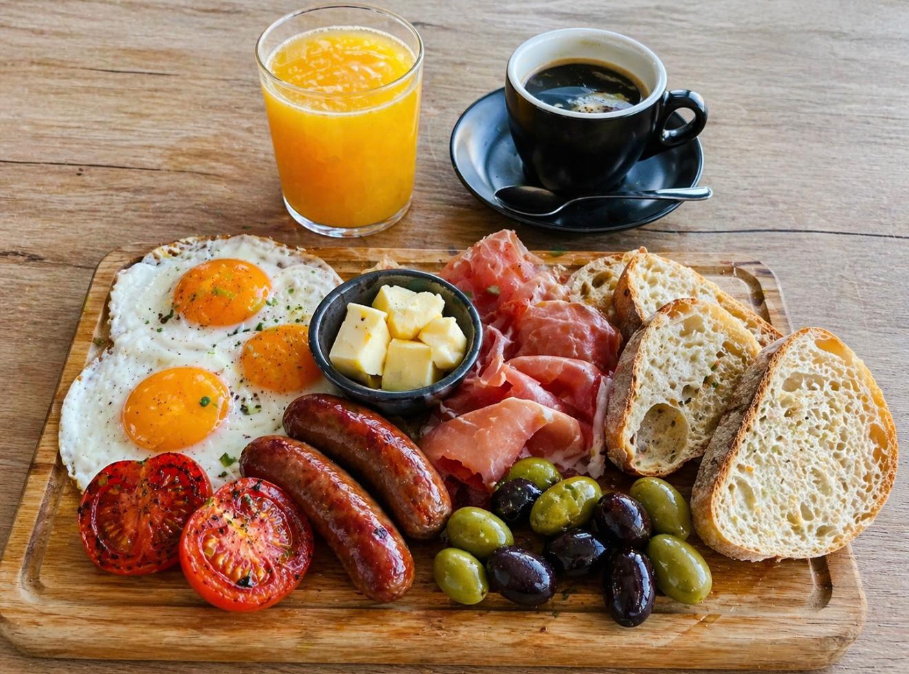 Morning brunch plate